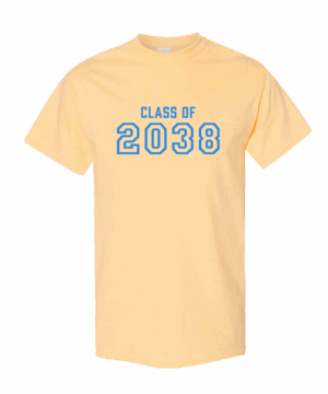 Fairhope Grow With Me c/o 2038 Graduation Tee