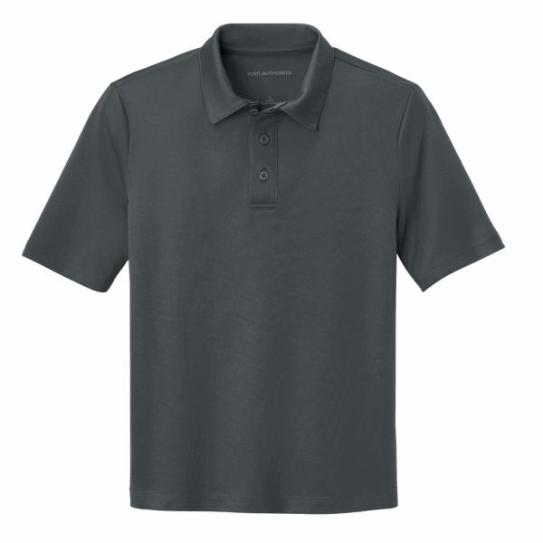 Example of a polo from Port Authority, grey in color