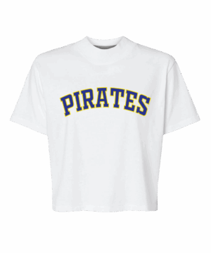 Boxy Varsity Pirates Tee