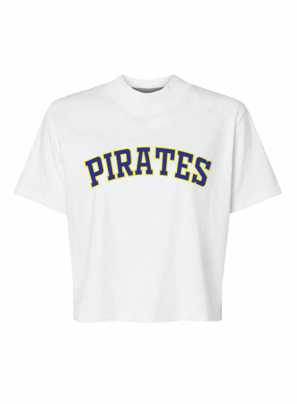 Boxy Varsity Pirates Tee